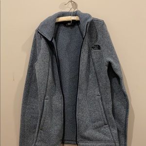 Blue north face jacket